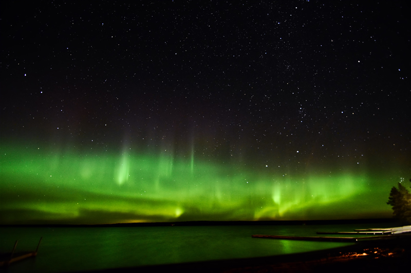 Fall Northern Lights by Darlene Perkin